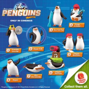 penguins of madagascar mcdonalds happy meal