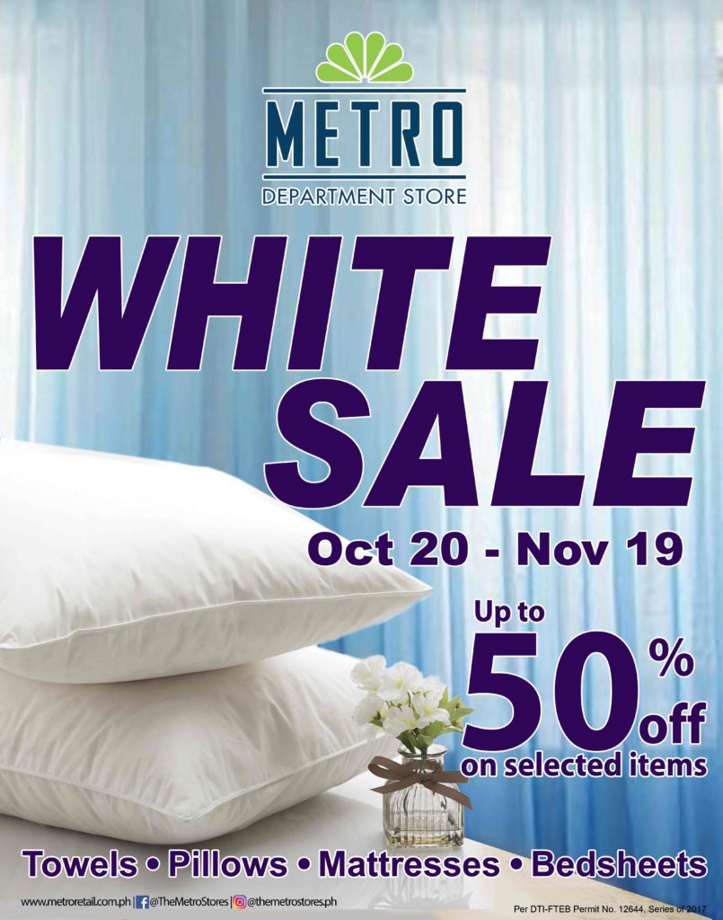 metro white sale 2017