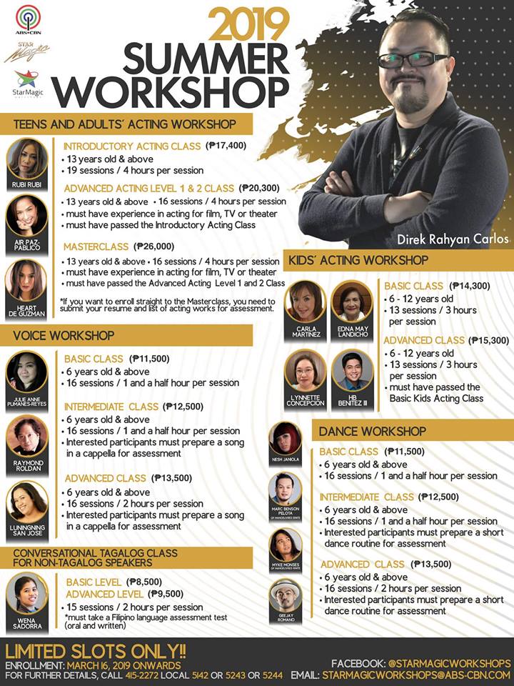 star magic workshops 2019