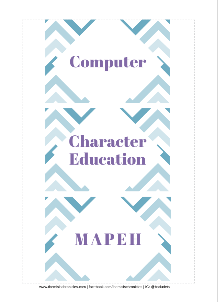 subject labels printables