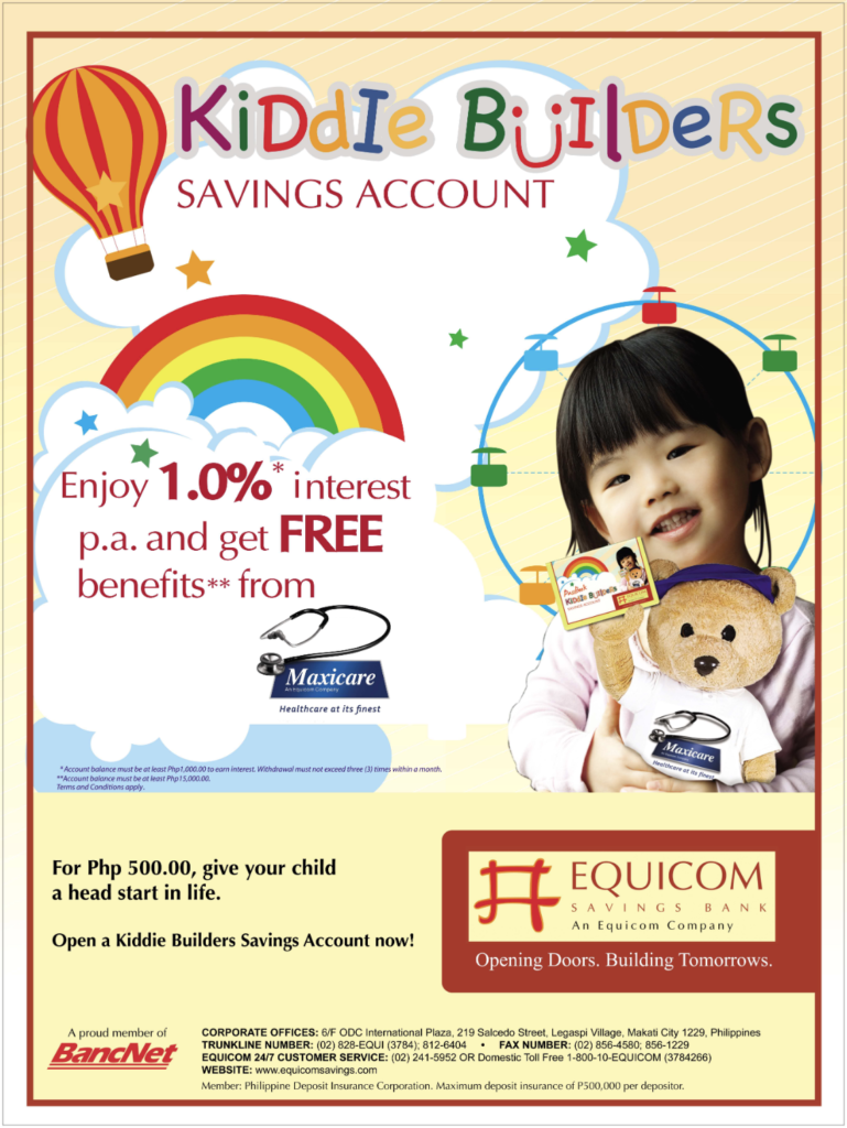 Equicom Kiddie Builders Savings Account