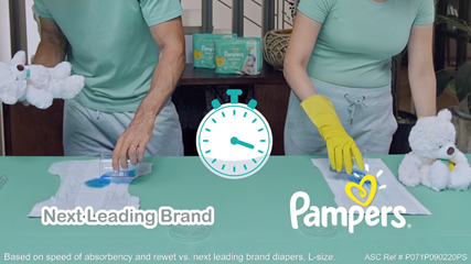 pampers diapers vs brand x