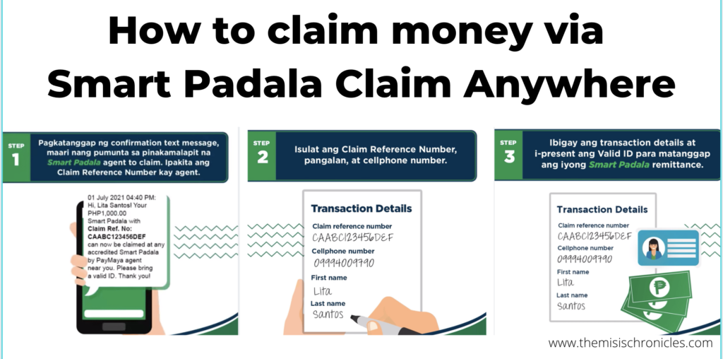 how to claim money smart padala